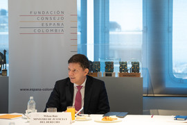 Reunión con el Ministro de Justicia y Derecho de Colombia, Wilson Ruiz